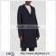 Wholesale Ladies Apparel Navy Side Slip Pockets Long Sleeve Wool Felt Coat(DQE0375C)