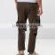 Custom Manufacturer Utility Pockets Strap Drop Crotch 100% Cotton Cord Breathable Functional Brown Men's Cargo Bib Pants
