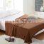 2015 high quality cashmere knitted bed throw blanket