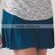 2017 OEM logo seam women yoga shorts with outside skirt