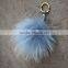 Myfur New Design Charm Bag Key Chains Real Raccoon Fur Pom Accessories