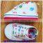 Wholesale colorful fishes printed canvas baby shoes