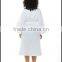 Cotton waffle bathrobe satin style bath gown waffle SPA long down robes