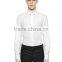 Men white business shirt with star print on the neck