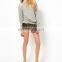 CHEFON Cut Out Shoulder Women Long Sleeve Crew Sweatshirt CAH0053
