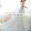 New Autumn Luxury Lace Deep V-neck Long Trail Backless Bridal Wedding Dress