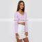 China wholesale clothing women sweater in Purple