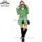 2016 BAIYIMO Women's Winter Coat Slim Md-long Cotton-padded Jacket with Removable Hood