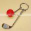 Newest Popular Sports goods Keychain Candy Color Golf ball Keychain