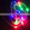 for gym shoes and sneaker multi-color shoes laces light flash RGB LED shoelaces