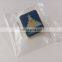 shiny gold plated iron material casting badge custom badge with specific design