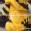 Winter Pet dog Cat yellow lion king coral fleece Clothes four feet Hoodie