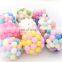 Amazon hot selling colorful bouncing ball with bell for cat playing rainbow ball for pet