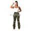 New Autumn Winter Female Denim Pants Women Skinny Hole Spliced Camouflage Print Jeans Sexy pencil Bandage Trousers