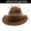 12colors Cheap Wholesale Braid Shape Leather Decor Cotton Felt Fedora Hat Jazz Hat handmade felted wool hats womens wool felt ha