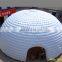 Customized 10 Meter Diameter Heat Sealed Inflatable White Dome Tent With Movable Entrance For Event