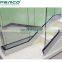 2020 Aluminum Base Shoe Glass Railing Design Balcony Frameless U Channel glass balustrade