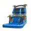 Home Use Cheap Tropical Palm Tree Jungle Pool Inflatable Water Slides Backyard Kids Water Slide With Pool