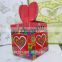 Recycled paper folding candy box wedding gift box for candy paper folding candy box