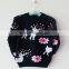 Beautiful girls stylish knitted christmas pullover sweater