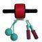 New hot selling wide wheel set with weighted cordless   skipping and knee pad wide belly wheel set