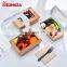 Sunkea 500ml customized packaging kraft paper food container salad box