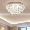 High quality modern style indoor living room blue crystal ceiling pendant lighting