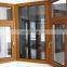 Luxury apartment small simple design stainless steel mosquito net waterproof frame double glass composite aluminum wood window