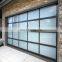 cheap automatic transparent 9x7 glass panel  sectional garage door