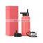 Flask Sports Water Bottle - 32 Oz 3 Lids (Straw Lid)Vacuum Insulated Stainless Steel Stainless Steel Drink Water Bottles