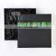 3 in 1 black nesting merry christmas gift set ornament present packaging box with ribbon decoration and lids