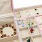 Fashion Classic Luxury Wholesale Custom Jewelry Box Large Capacity Cosmetics Box Portable PU Jewelry Storage Box