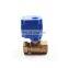 CWX-15N 1/2 DN15 electric DC12V 24V brass  ball valve without manual override