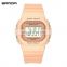 SANDA 293 Colorful Fashionable Rubber Strap Minimalist Waterproof Calendar Light Sport Women Digital Watch