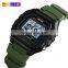 Fashionable week date day alarm silicon strap digital sports newest design waterproof watch 1496 SKMEI watch