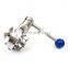 Food grade dairy piece clamp butterfly valve sanitary pipe fittings  butterfly  valves