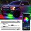 RGB LED car light strip LED atmosphere lamps 12V wireless remote control car interior light