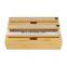 3 in 1 Wrap Dispenser with Cutter for Kitchen Drawer Bamboo Roll Organizer Holder