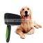 Pet Grooming Brush Comb Dog Self Cleaning Slicker Open Knot Shaving Comb Pet Dog Fur Shedding Brush