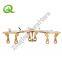 Party Banquet Hall Gold Stainless Steel half Moon Wedding Dinning Set Table