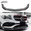 C117 CLA LCI BS Style Carbon Fiber Front Lip Front Bumper lip Front Splitter For Mercedes Benz C117 CLA CLA45
