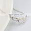 2015 simple design rhodium plated diamond mask pendant necklace