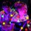 Christmas Party Novelties Flashing Light Up Jumbo Bulbs Necklaces with Lights