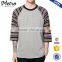 Hot Sale Wholesale Mens Black & Grey Baseball T-Shirts