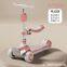 Rechargeable electric scooter can be folded, widened and multi-functional children's scooter