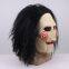 Halloween Saw Latex Mask Creepy Movie Theme Billy Jigsaw Puppet Cosplay Headwear Masks
