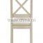 RCH-4281 Wooden White Cross Back Dining Chair CRW Furniture