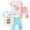 2016 korean style summer kids clothes children print shirt and short pant set baby cotton set