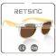 Popular Style Sunglass Wood Temple Sun glasses with Transparent Plastic Frame