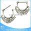 wholesale price stainless steel fashion tribal septum crescent nose ring